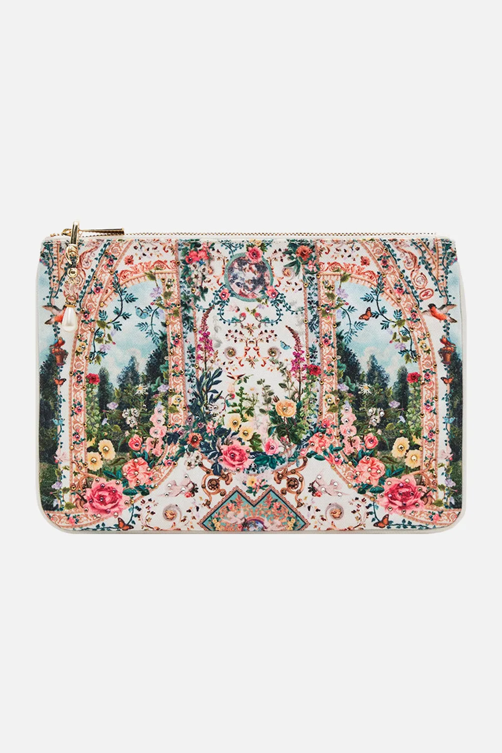 SMALL CANVAS CLUTCH RENAISSANCE ROMANCE sold by Camilla