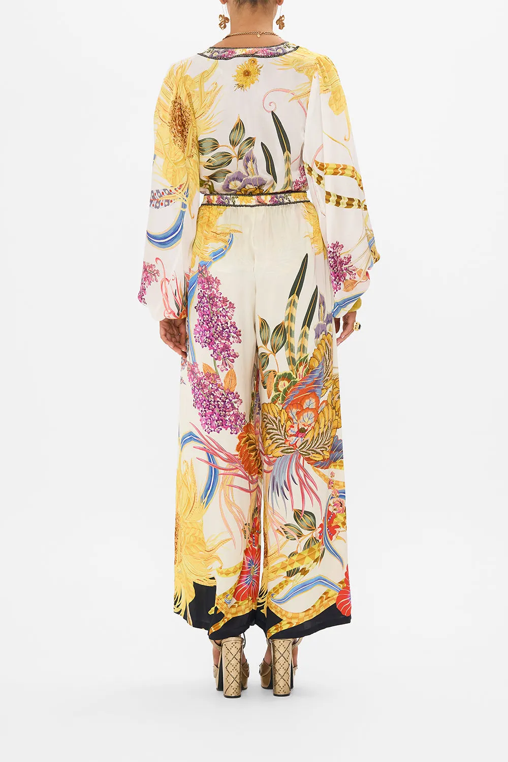 TUCK FRONT PANT SUNFLOWERS ON MY MIND sold by Camilla product image thumbnail 2