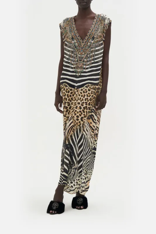 SLEEVELESS DRAPE BACK DRESS FOR THE LOVE OF LEO sold by Camilla