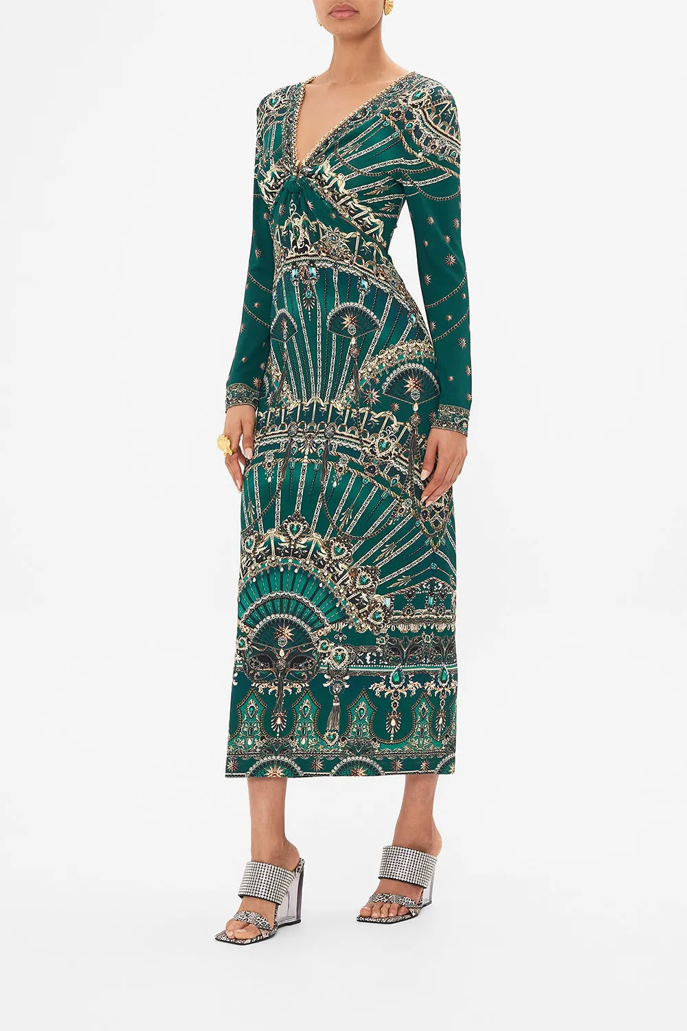 CUT OUT JERSEY DRESS WITH HARDWARE A VENICE VEIL sold by Camilla product image thumbnail 4