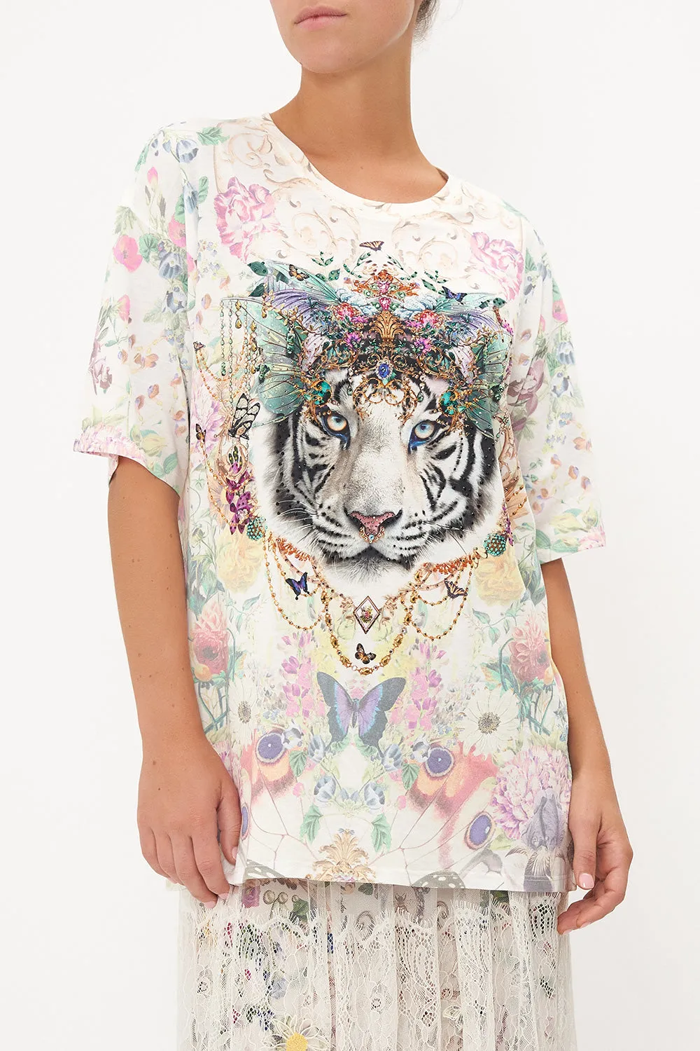 OVERSIZE BAND TEE QUEENS BEE HIVE sold by Camilla product image thumbnail 5