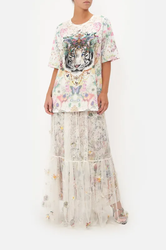 OVERSIZE BAND TEE QUEENS BEE HIVE sold by Camilla