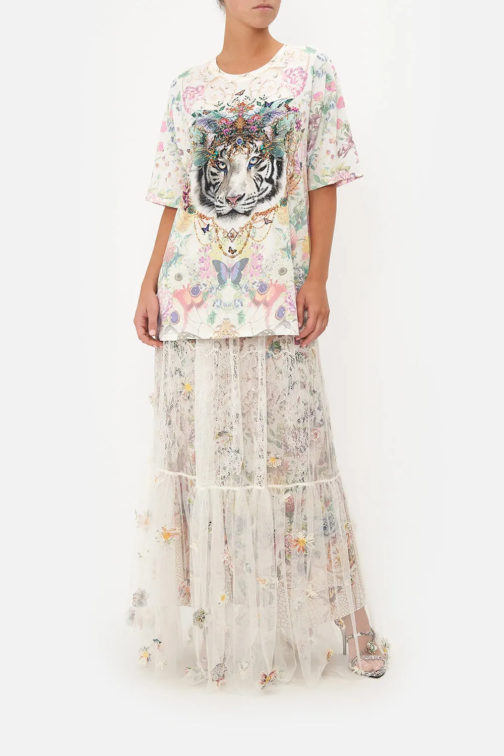 OVERSIZE BAND TEE QUEENS BEE HIVE sold by Camilla