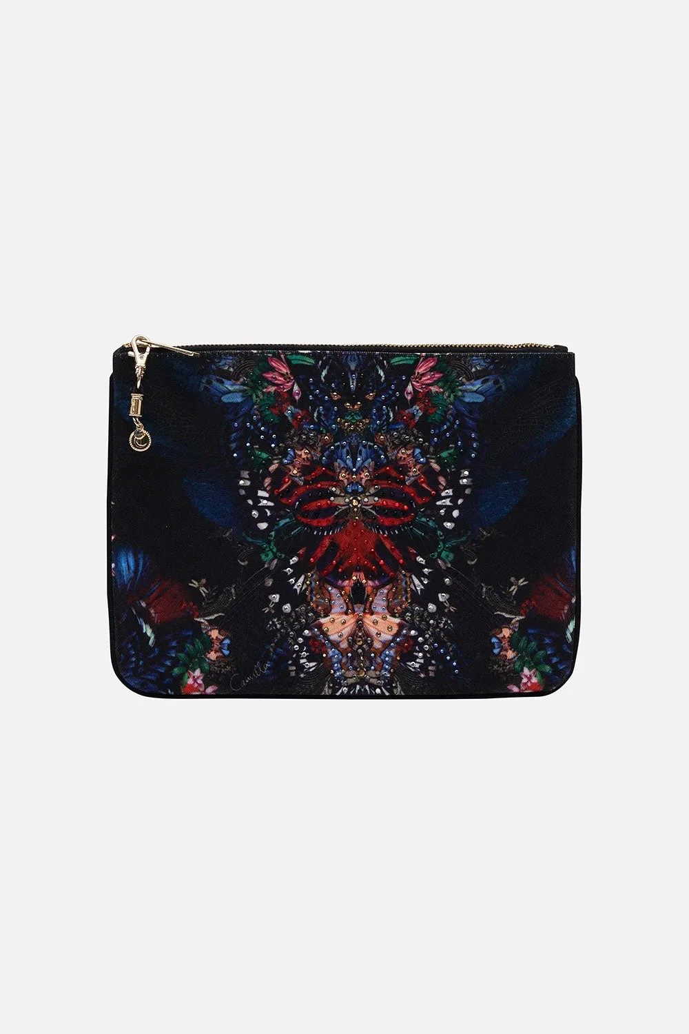 SMALL CANVAS CLUTCH FLUTTER BY sold by Camilla