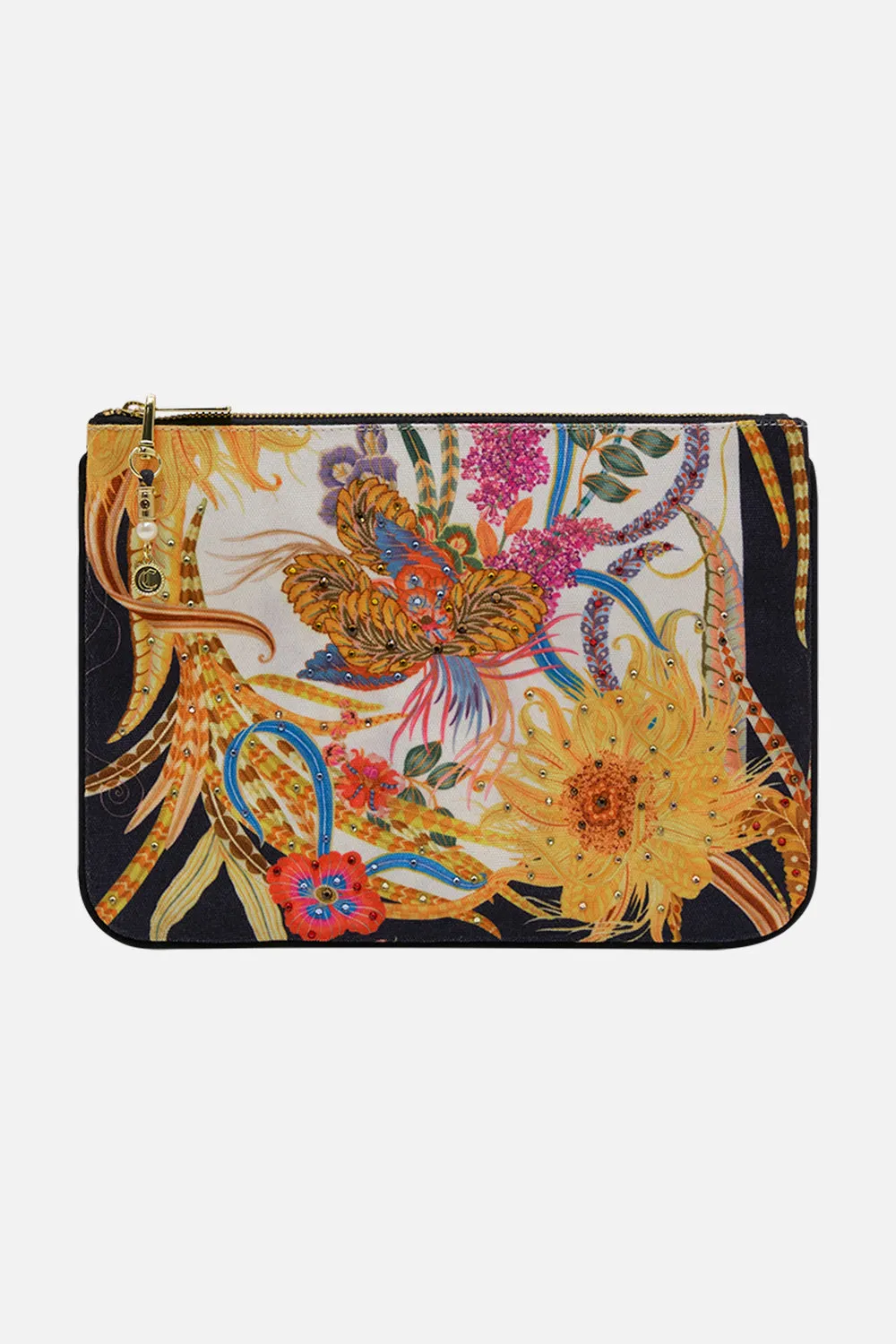 SMALL CANVAS CLUTCH SUNFLOWERS ON MY MIND sold by Camilla
