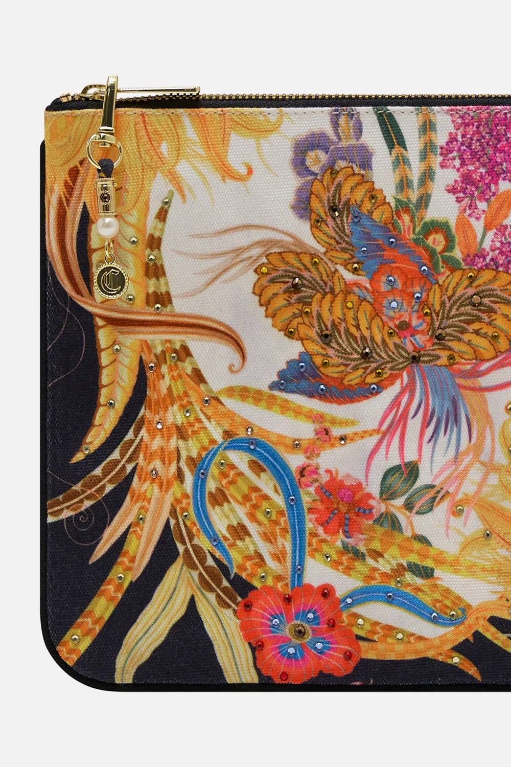 SMALL CANVAS CLUTCH SUNFLOWERS ON MY MIND sold by Camilla product image thumbnail 2