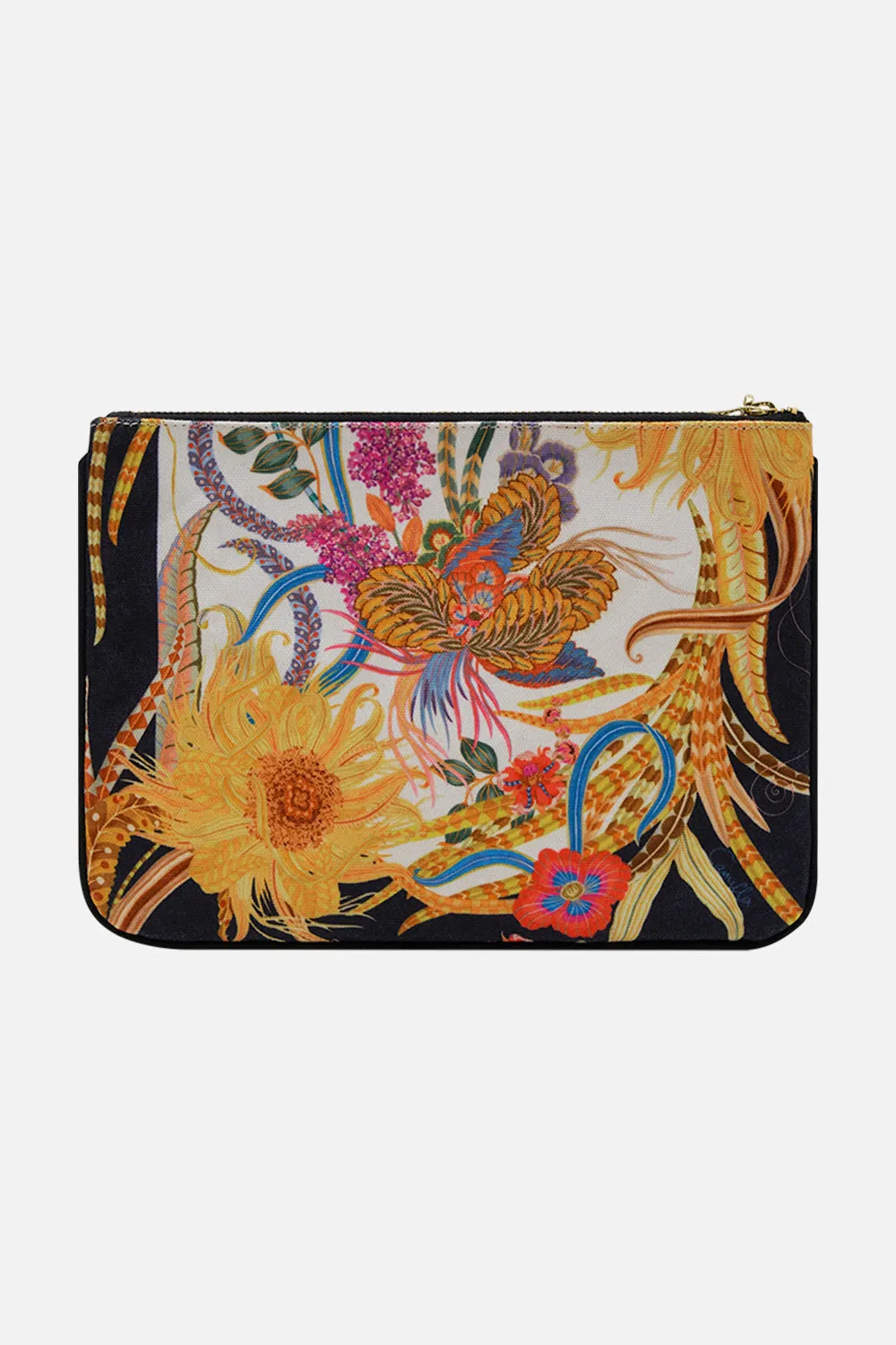 SMALL CANVAS CLUTCH SUNFLOWERS ON MY MIND sold by Camilla product image thumbnail 3
