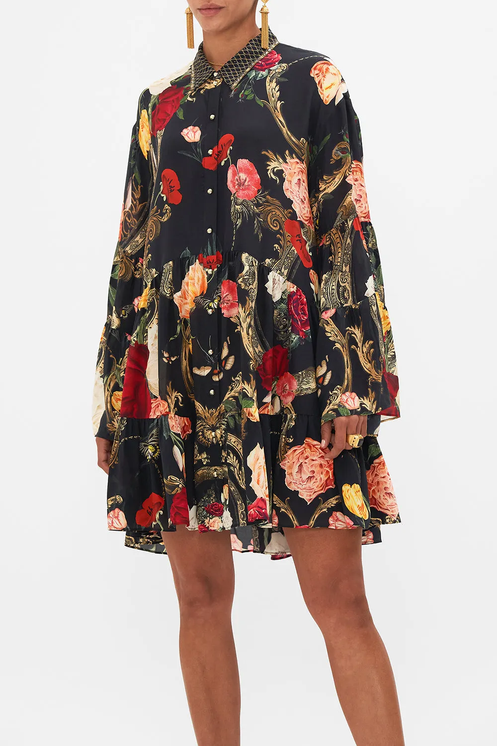 TIERED DRESS WITH COLLAR MAGIC IN THE MANUSCRIPTS sold by Camilla product image thumbnail 5