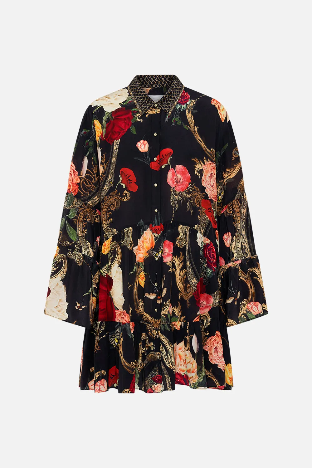 TIERED DRESS WITH COLLAR MAGIC IN THE MANUSCRIPTS sold by Camilla product image thumbnail 3