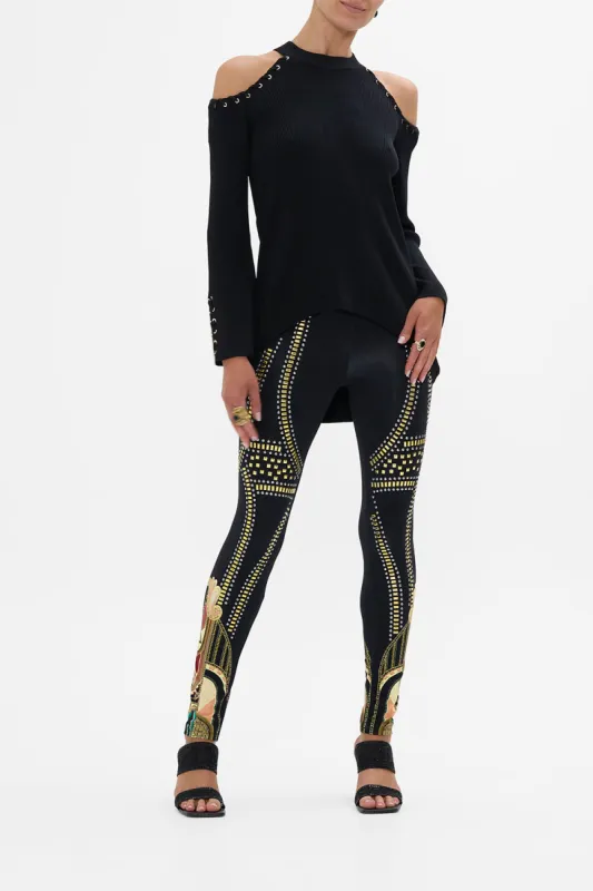 METAL HOTFIX EMBELLISHED LEGGINGS THEY CALLED HER NEFERTARI sold by Camilla