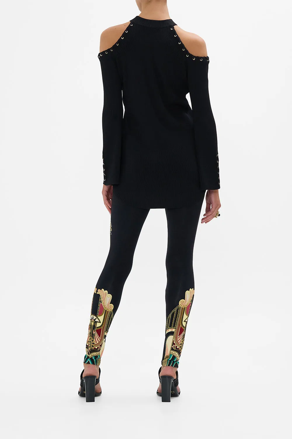 METAL HOTFIX EMBELLISHED LEGGINGS THEY CALLED HER NEFERTARI sold by Camilla product image thumbnail 2