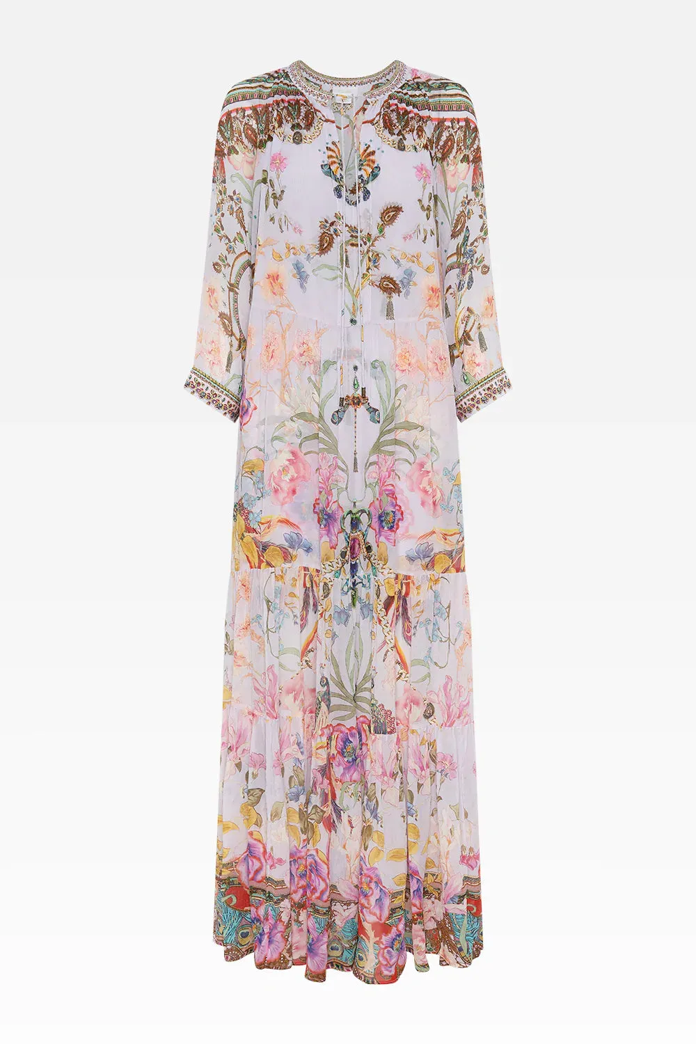 LONG GATHERED PANEL DRESS NATURES KALEIDOSCOPE sold by Camilla product image thumbnail 3