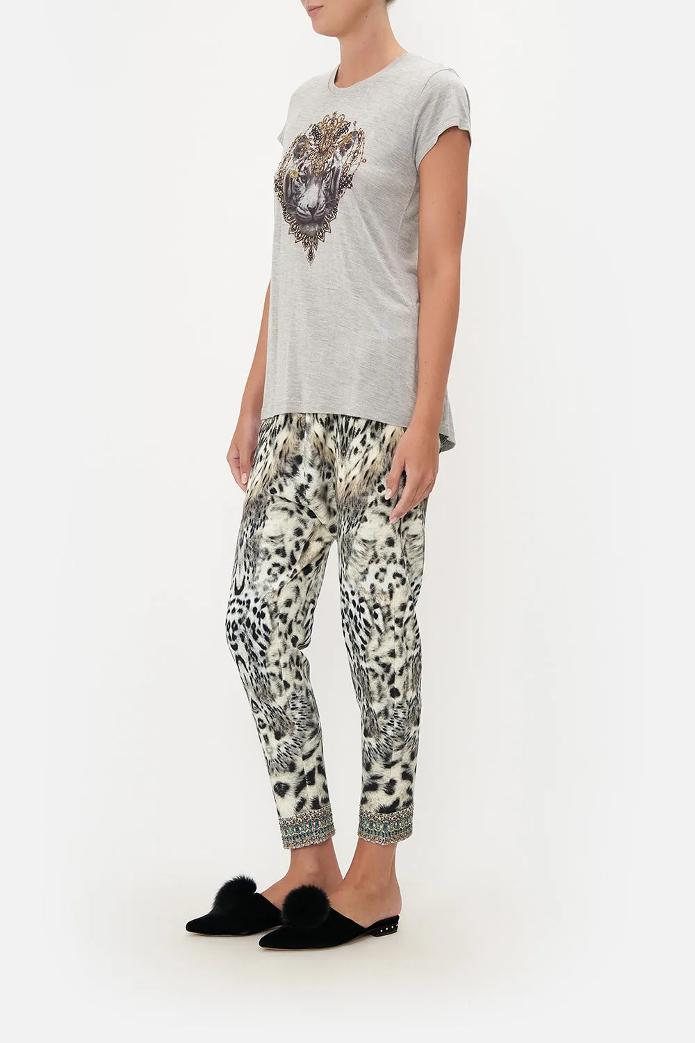 CURVED HEM FITTED TEE SNOW WHISPERS LOUNGE sold by Camilla product image thumbnail 4