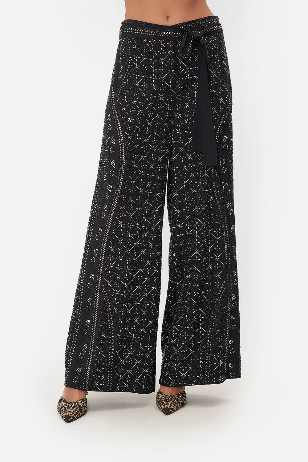 PAPERBAG WAIST WIDE LEG PANT LUXE ESPIRITU sold by Camilla product image thumbnail 5