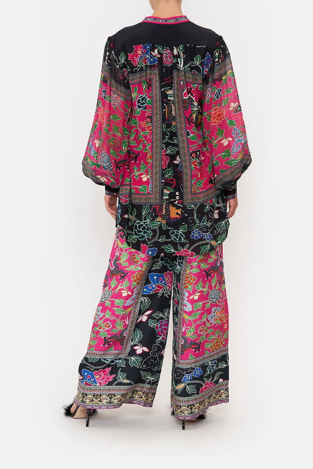 BLOUSON SLEEVE BLOUSE WITH YOKE TWILIGHTS TOKEN sold by Camilla product image thumbnail 2