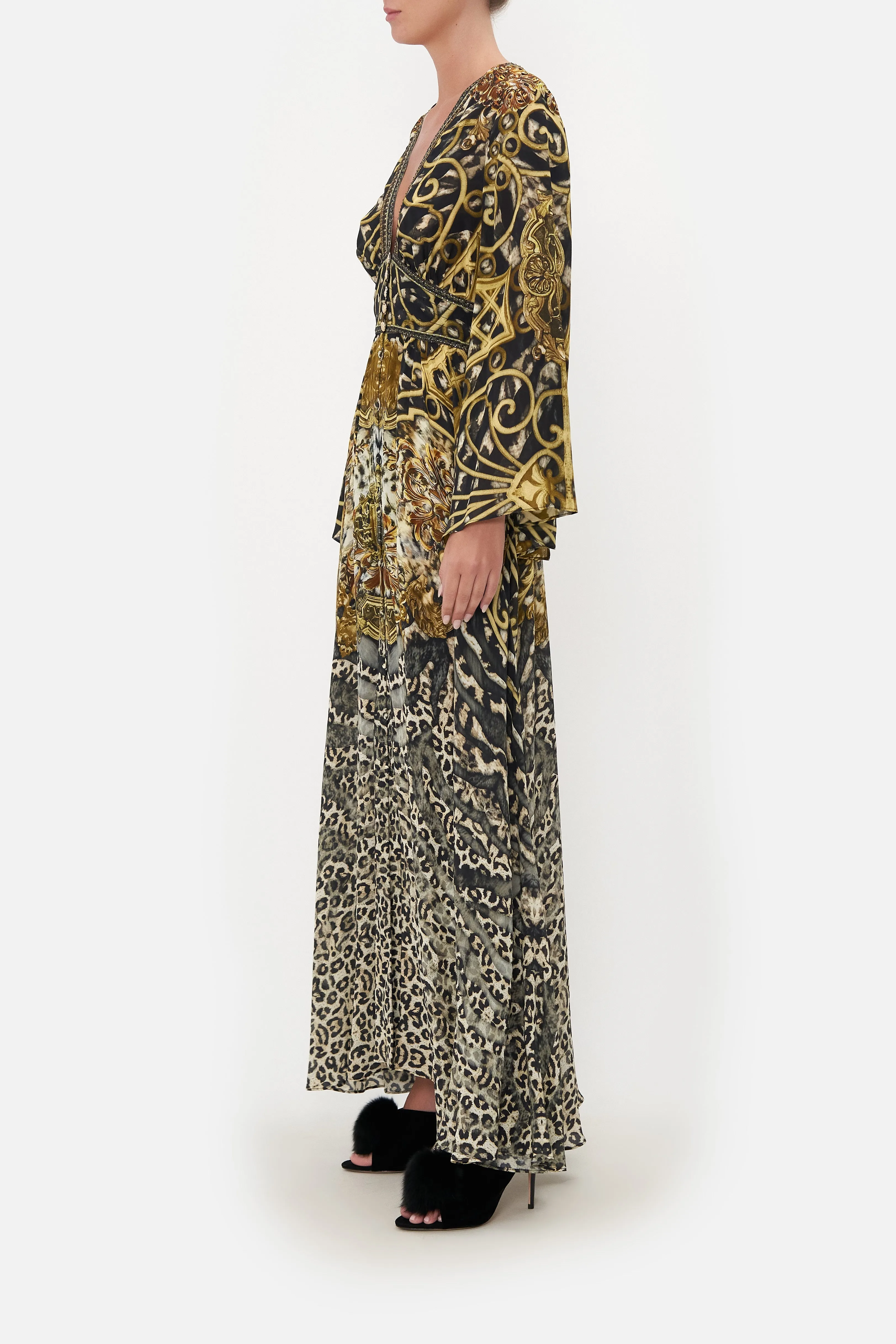 KIMONO SLEEVE DRESS WITH SHIRRING DETAIL ARMADA sold by Camilla product image thumbnail 4