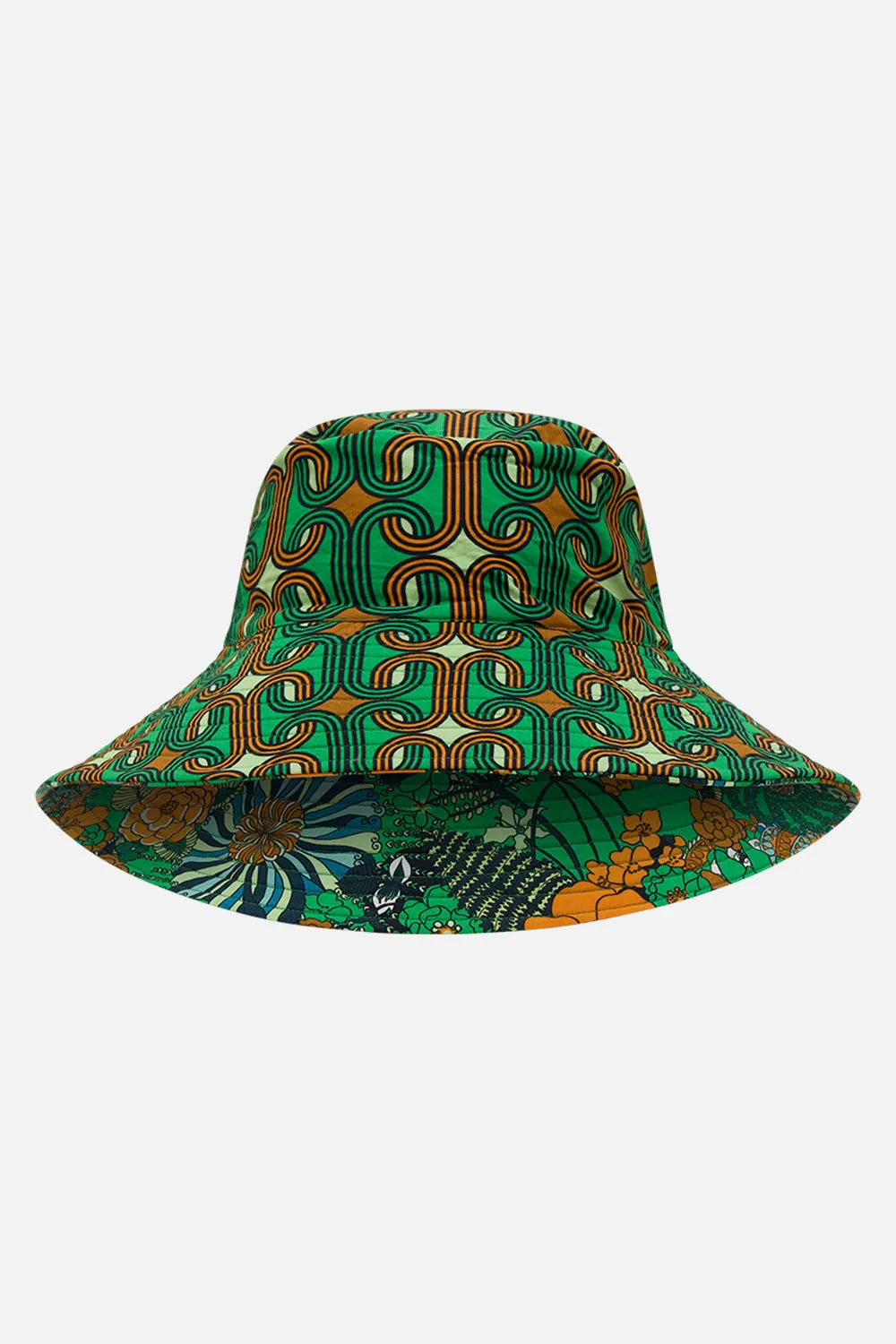 REVERSIBLE WIDE BRIM BUCKET HAT GOOD VIBES GENERATION sold by Camilla product image thumbnail 3