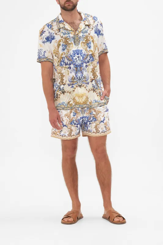 SHORT SLEEVE CAMP COLLARED SHIRT SOUL SEARCHING sold by Camilla