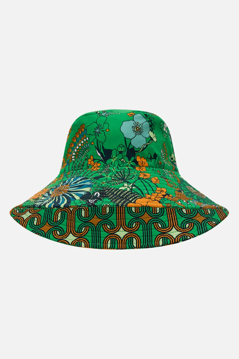 REVERSIBLE WIDE BRIM BUCKET HAT GOOD VIBES GENERATION sold by Camilla