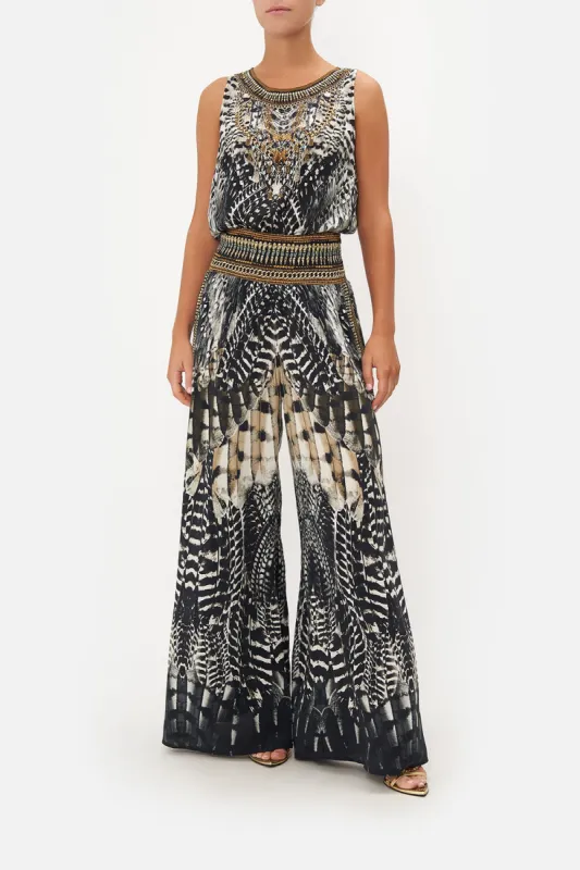 SHIRRED WAIST PANT NIGHT OWL sold by Camilla