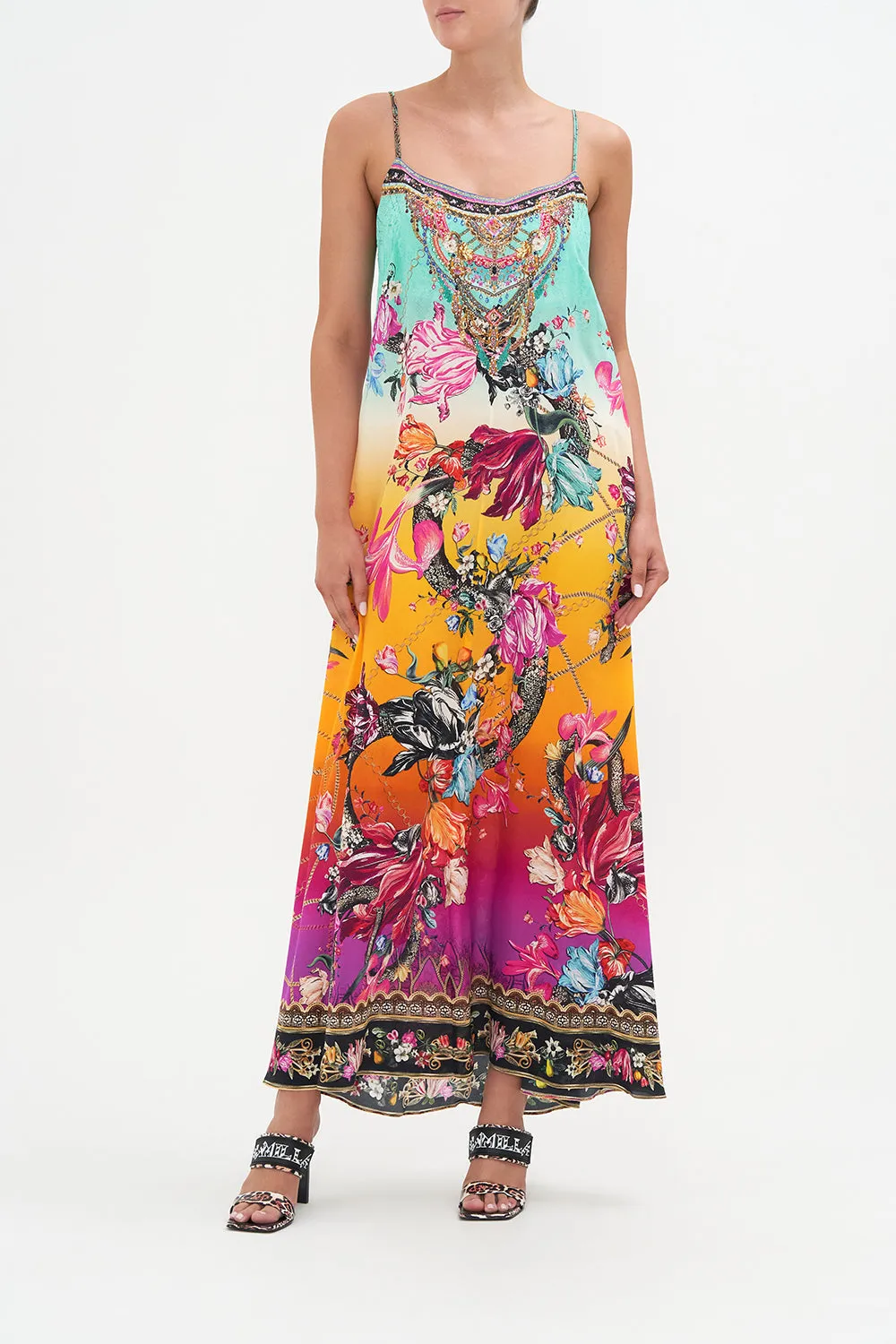 LONG PANEL SLIP DRESS VIPER ROOM sold by Camilla