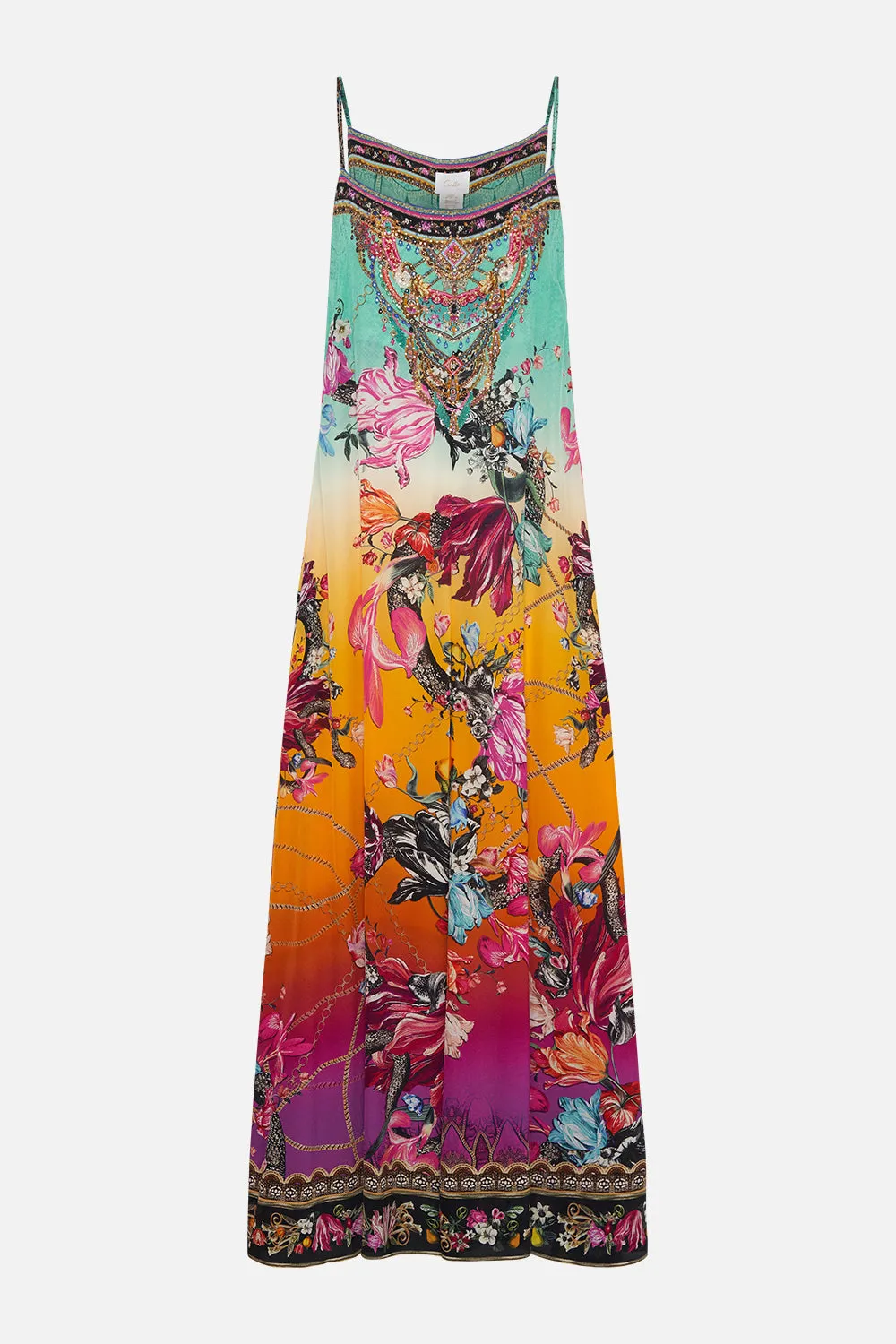 LONG PANEL SLIP DRESS VIPER ROOM sold by Camilla product image thumbnail 3