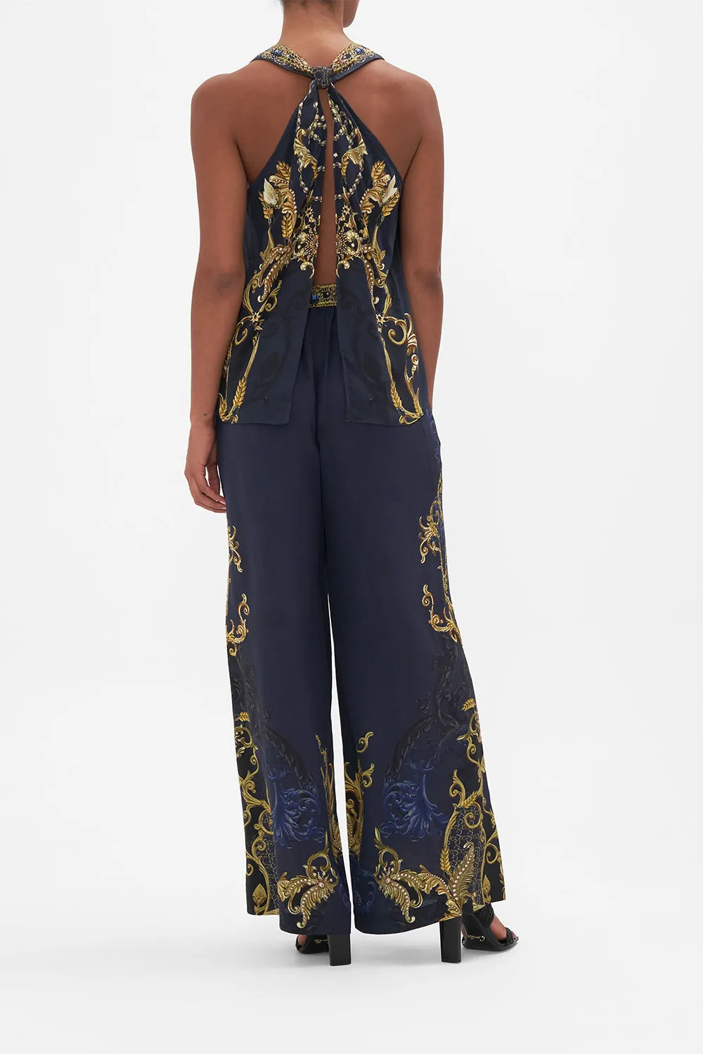 V NECK TOP WITH KNOT BACK MOONLIGHT MELODIES sold by Camilla product image thumbnail 2