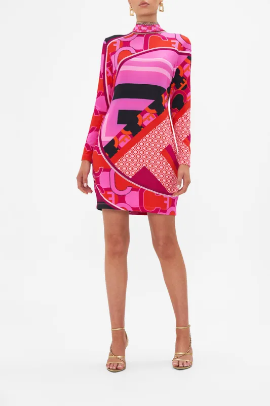 LONG SLEEVE FITTED MINI DRESS CIAO PALAZZO sold by Camilla