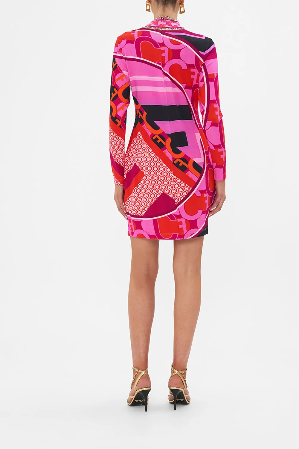 LONG SLEEVE FITTED MINI DRESS CIAO PALAZZO sold by Camilla product image thumbnail 2