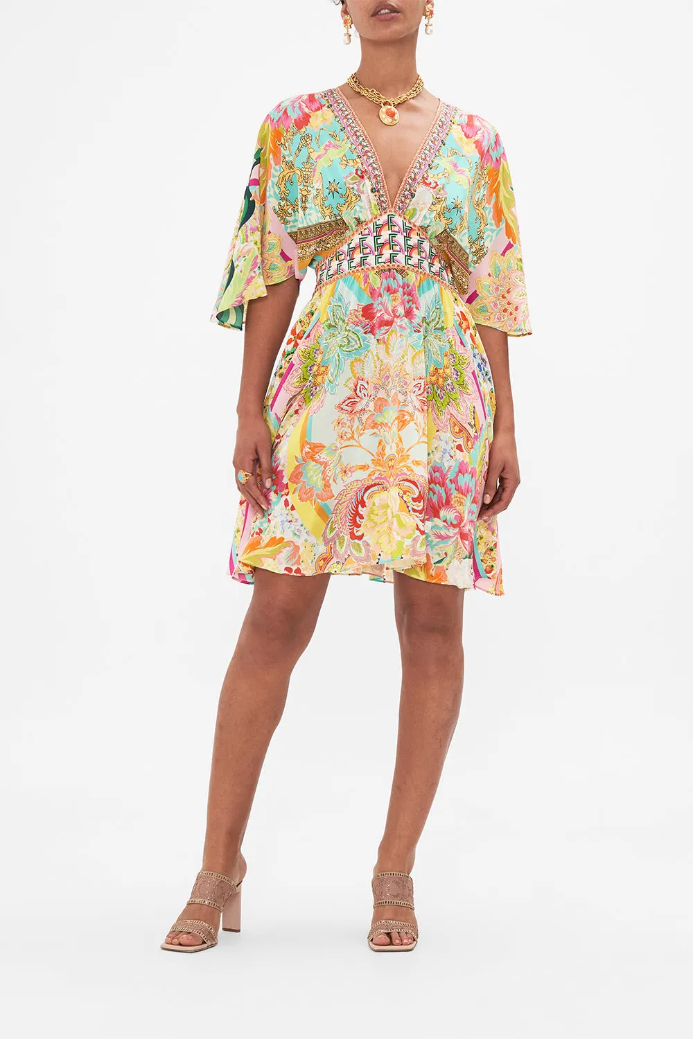 SHORT WAISTED DRESS AN ITALIAN WELCOME sold by Camilla