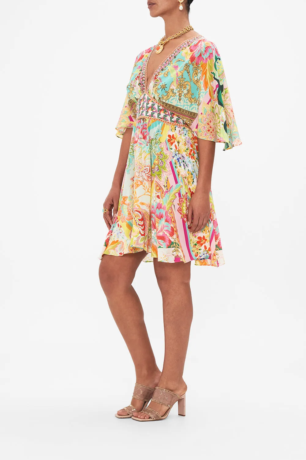 SHORT WAISTED DRESS AN ITALIAN WELCOME sold by Camilla product image thumbnail 4