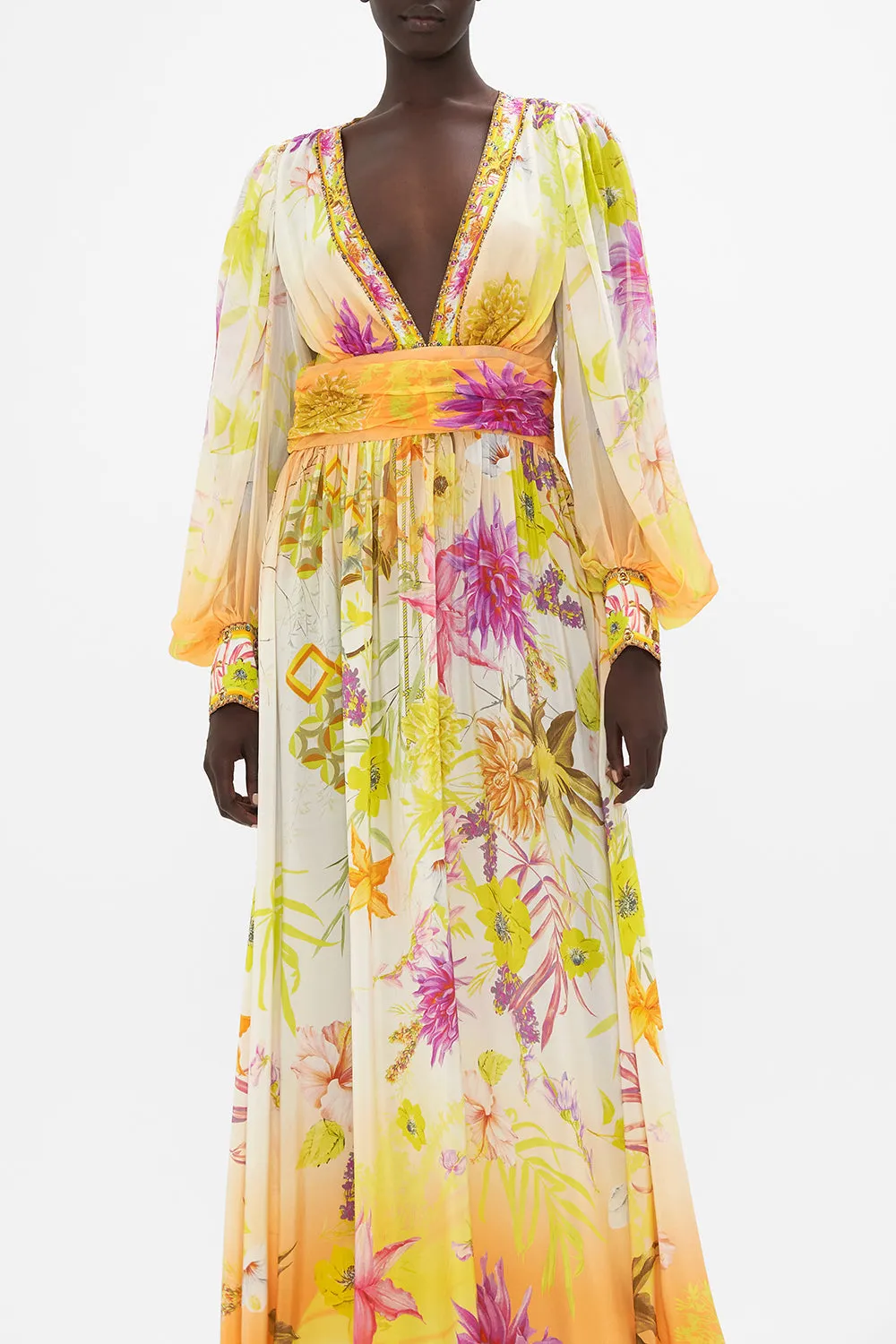 LONG DRESS WITH BLOUSON SLEEVE HOW DOES YOUR GARDEN GROW sold by Camilla product image thumbnail 5