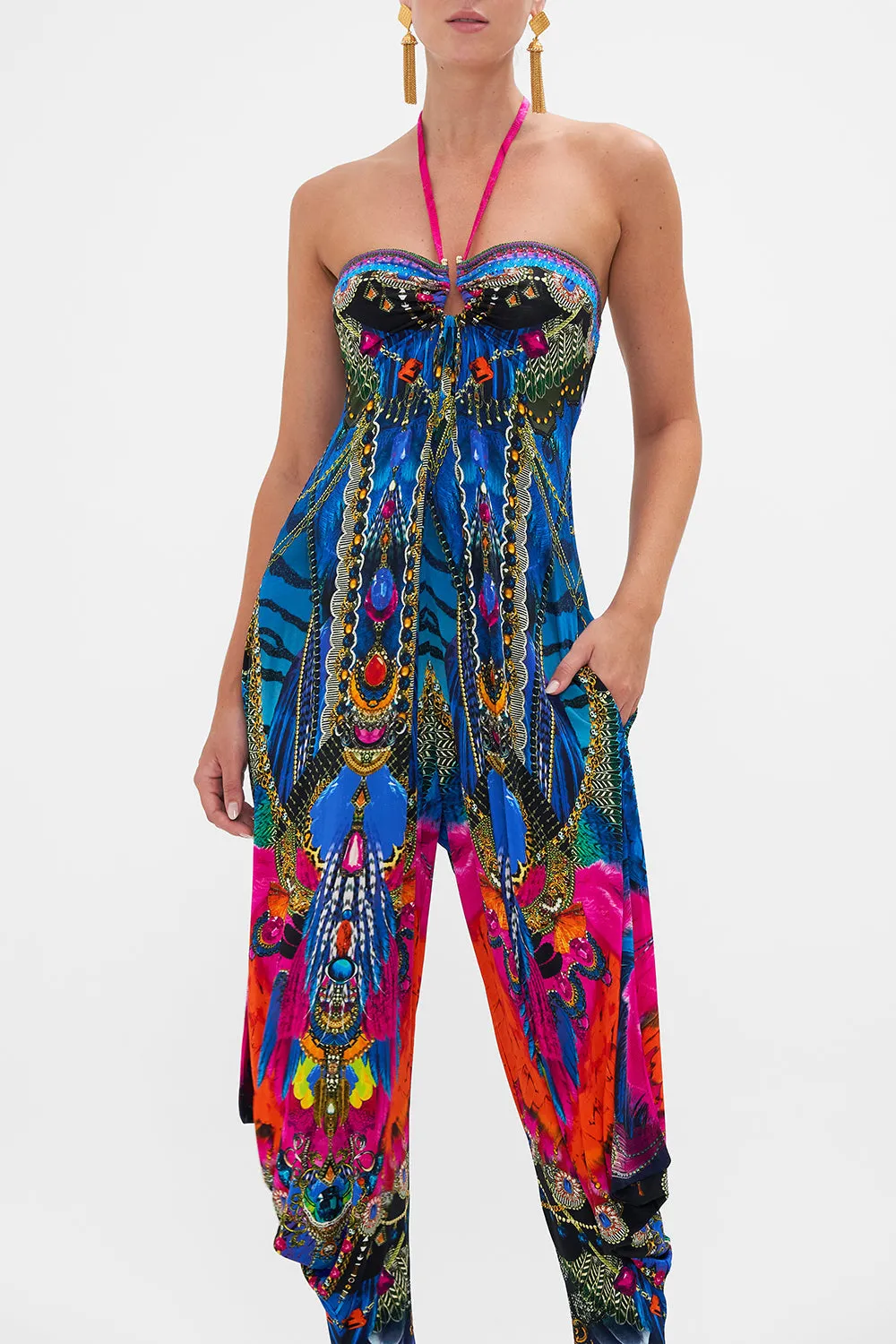 DRAPED PANT JUMPSUIT WITH HARDWARE DANCING WITH DESTINY sold by Camilla product image thumbnail 5
