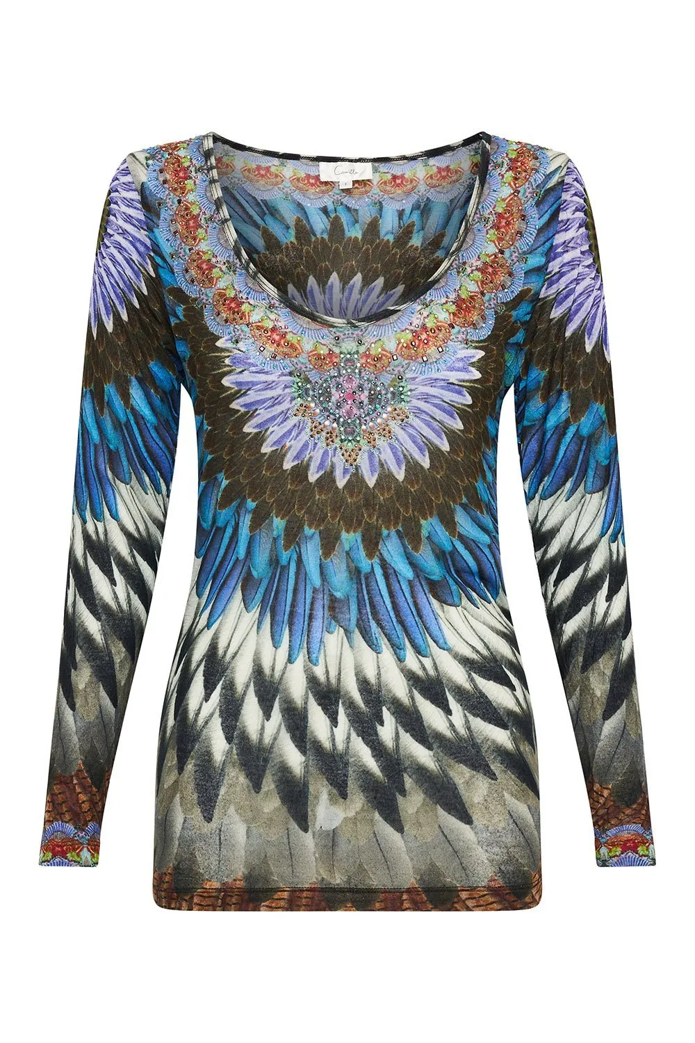 LONG SLEEVE MODAL TOP MULTI sold by Camilla product image thumbnail 3