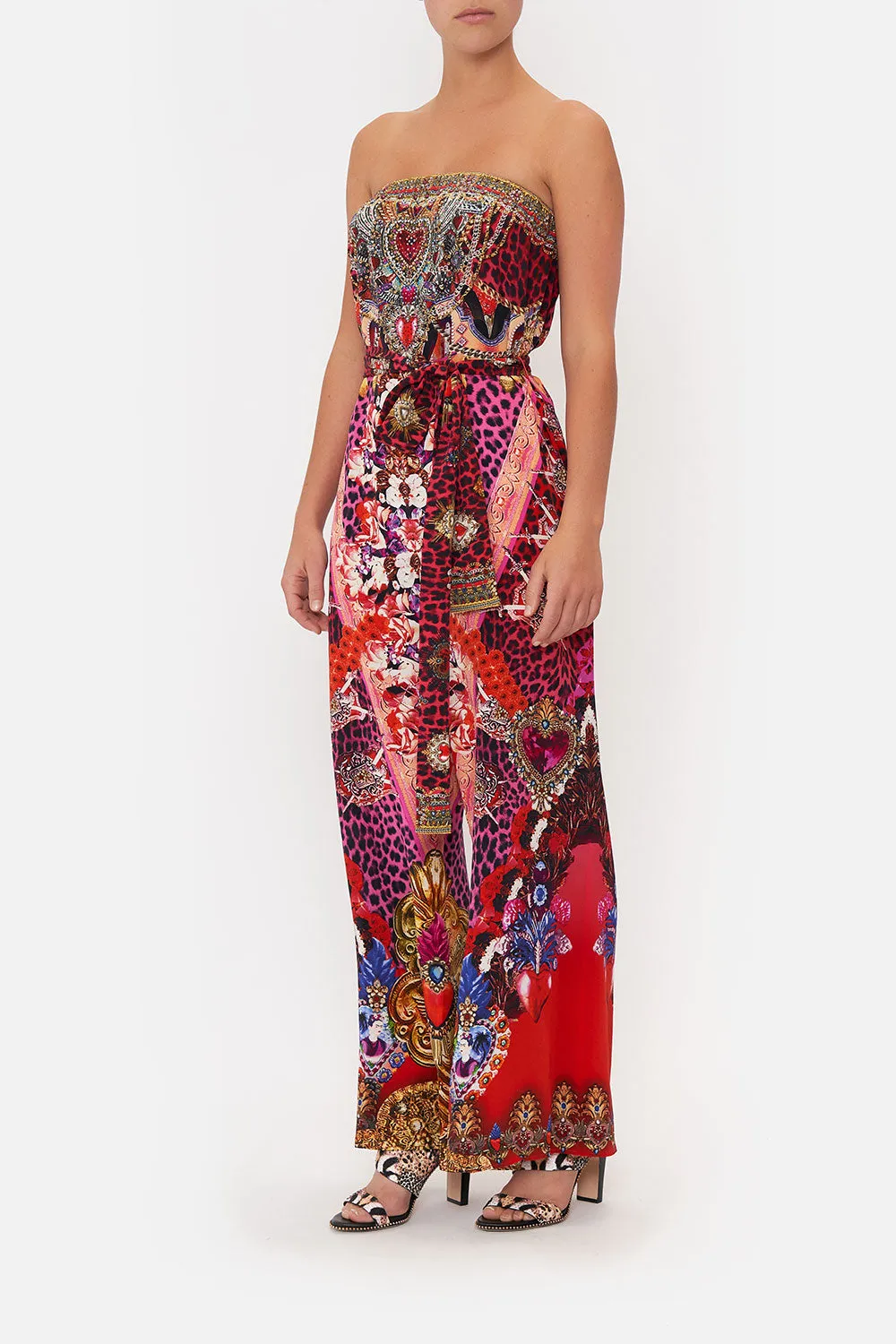 TIE WAIST STRAPLESS JUMPSUIT ARTESANIA MANIA sold by Camilla product image thumbnail 4