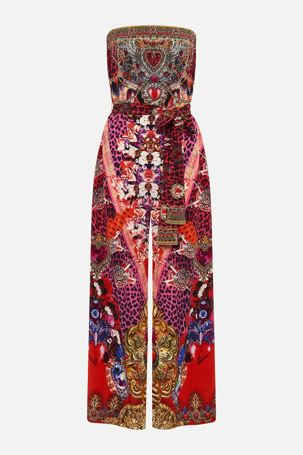 TIE WAIST STRAPLESS JUMPSUIT ARTESANIA MANIA sold by Camilla product image thumbnail 3