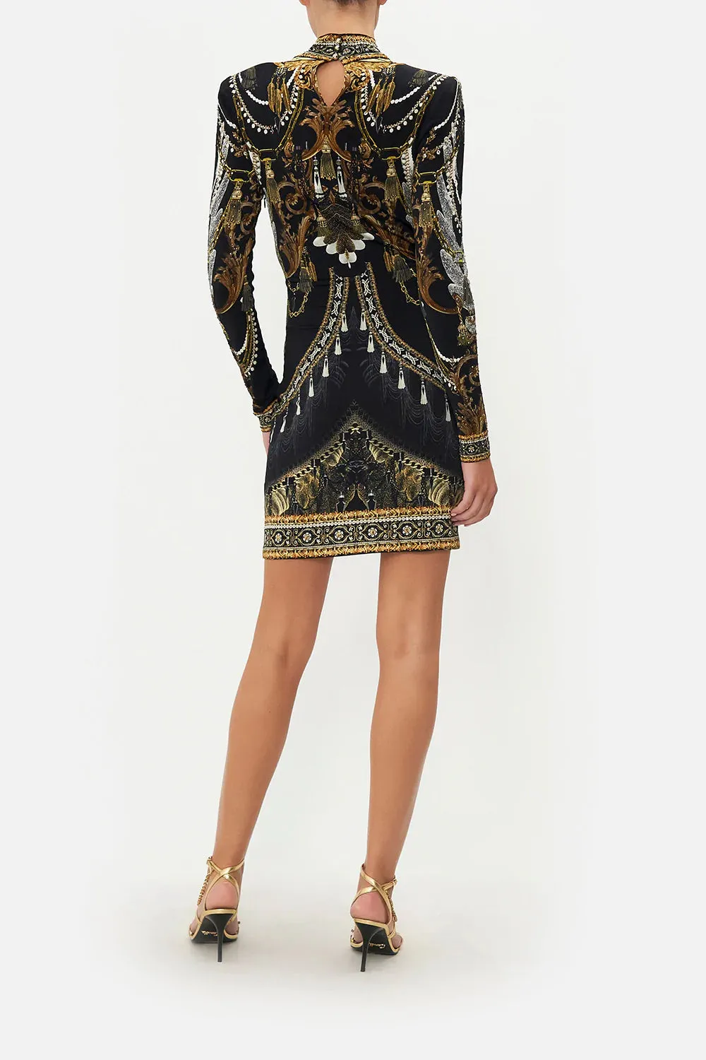 CROSS FRONT MINI DRESS RAVIN RAVEN sold by Camilla product image thumbnail 2