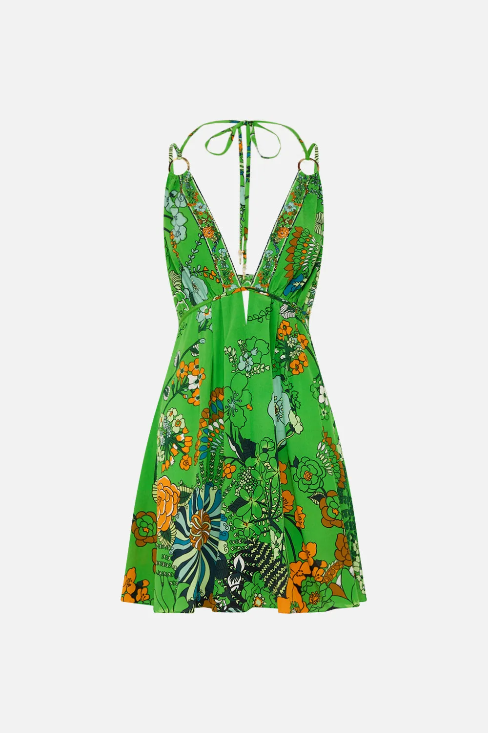 SHORT FLARED DRESS WITH HARDWARE GOOD VIBES GENERATION sold by Camilla product image thumbnail 3