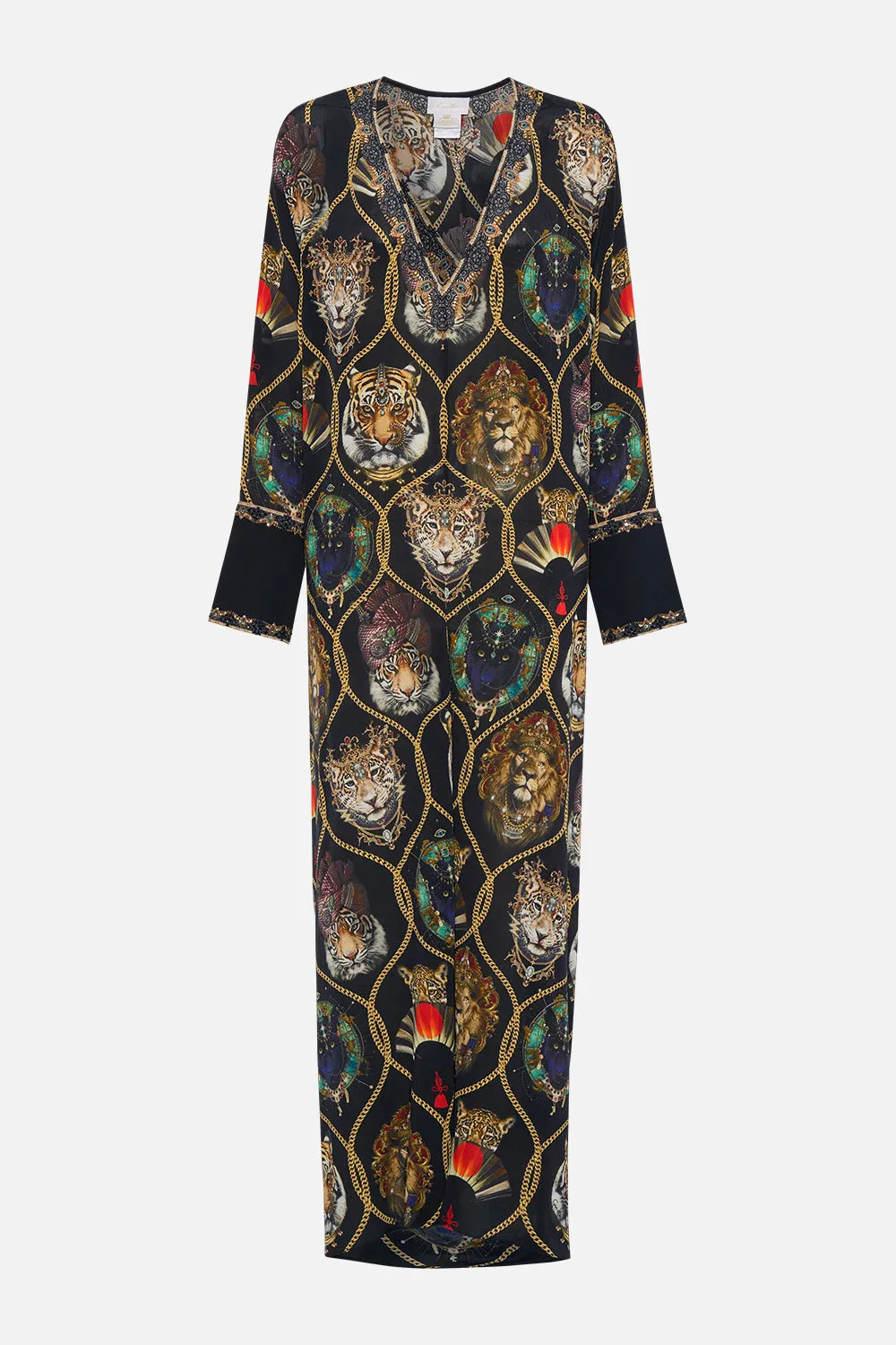 DRAPED BACK LONG SLEEVE DRESS JAGGIS JEWELS sold by Camilla product image thumbnail 3