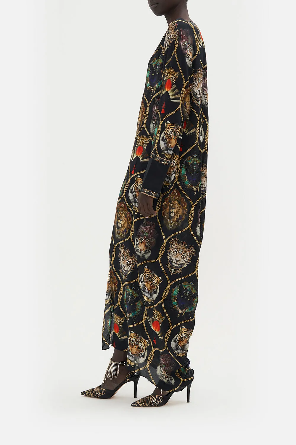 DRAPED BACK LONG SLEEVE DRESS JAGGIS JEWELS sold by Camilla product image thumbnail 4