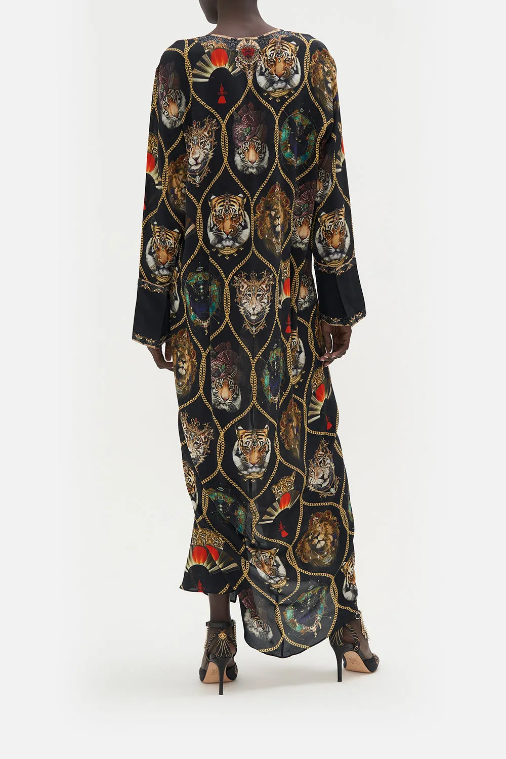 DRAPED BACK LONG SLEEVE DRESS JAGGIS JEWELS sold by Camilla product image thumbnail 2