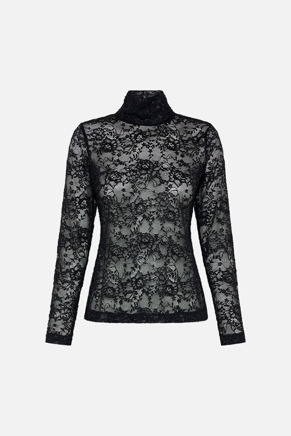 LACE TURTLENECK RESERVATION FOR LOVE sold by Camilla product image thumbnail 3