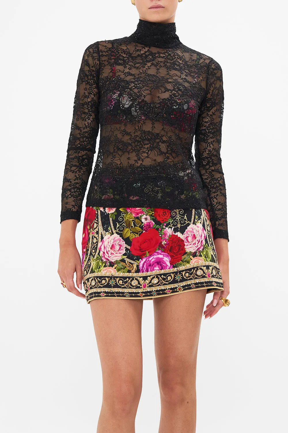 LACE TURTLENECK RESERVATION FOR LOVE sold by Camilla product image thumbnail 5