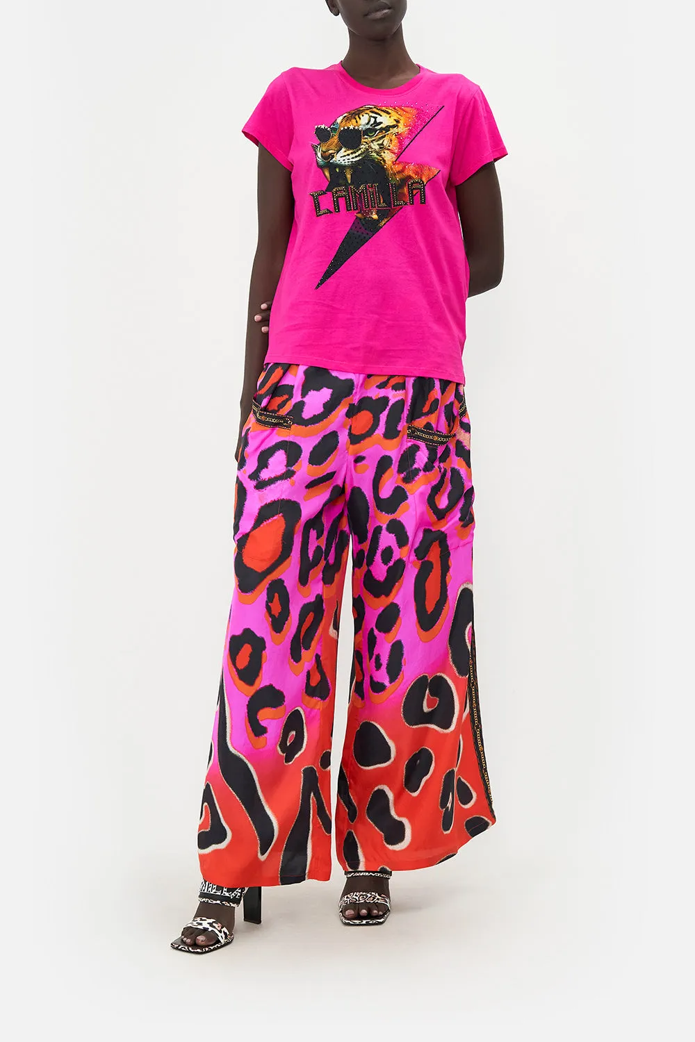 SLIM FIT ROUND NECK T-SHIRT ALWAYS CHANGE YOUR SPOTS sold by Camilla