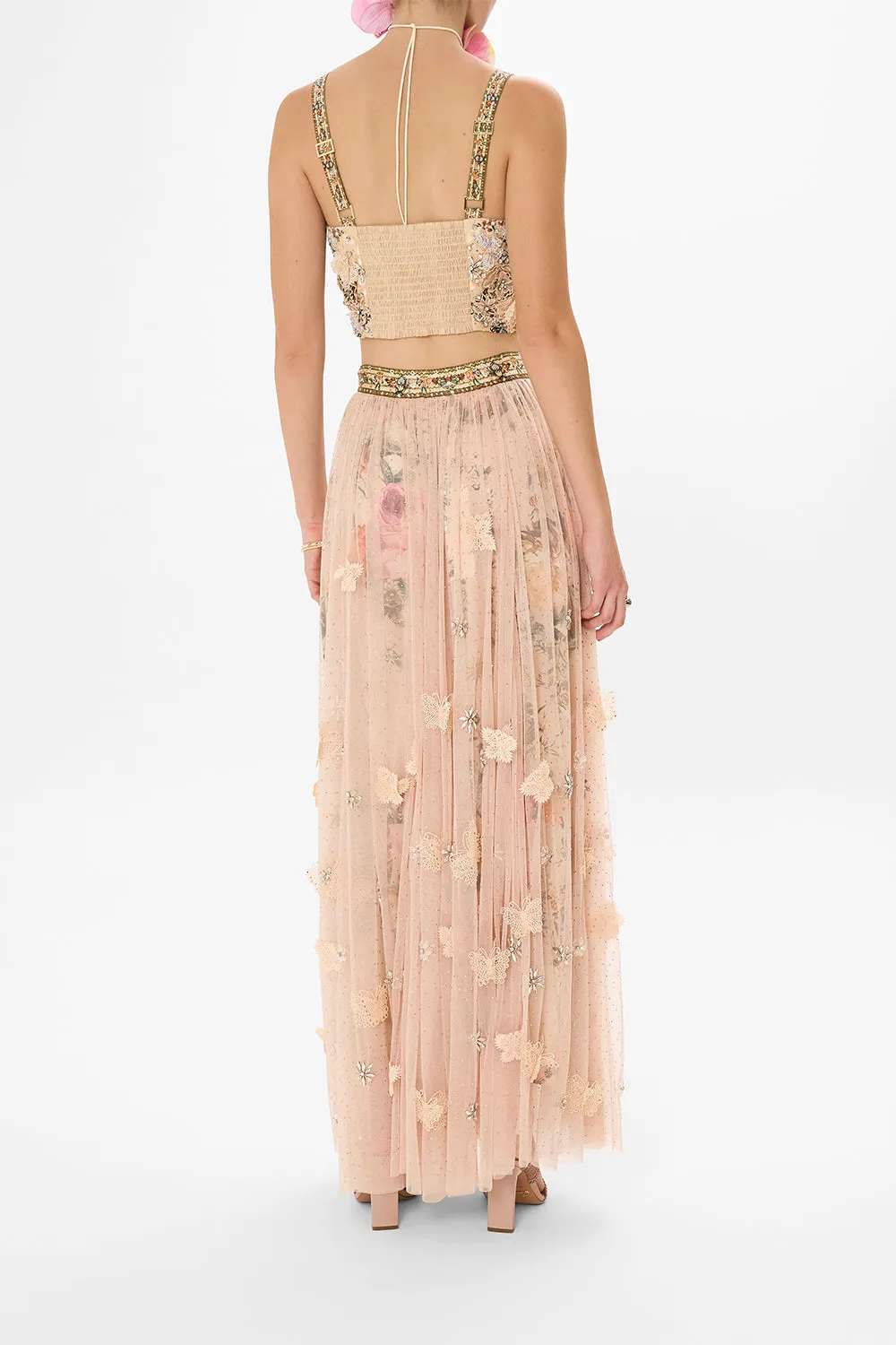 3D HAND EMBROIDERED SEAM DETAIL BRALETTE ROSE GARDEN REVOLUTION sold by Camilla product image thumbnail 2