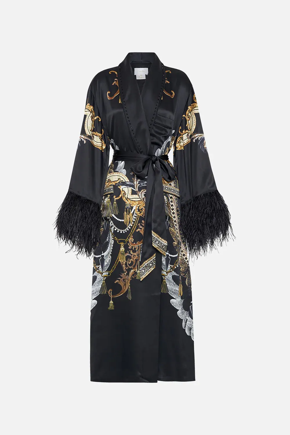 LONG ROBE WITH FLARED SLEEVE RAVIN RAVEN sold by Camilla product image thumbnail 3