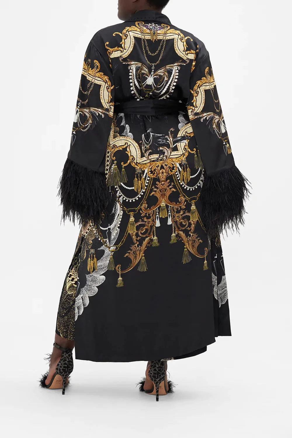 LONG ROBE WITH FLARED SLEEVE RAVIN RAVEN sold by Camilla product image thumbnail 2