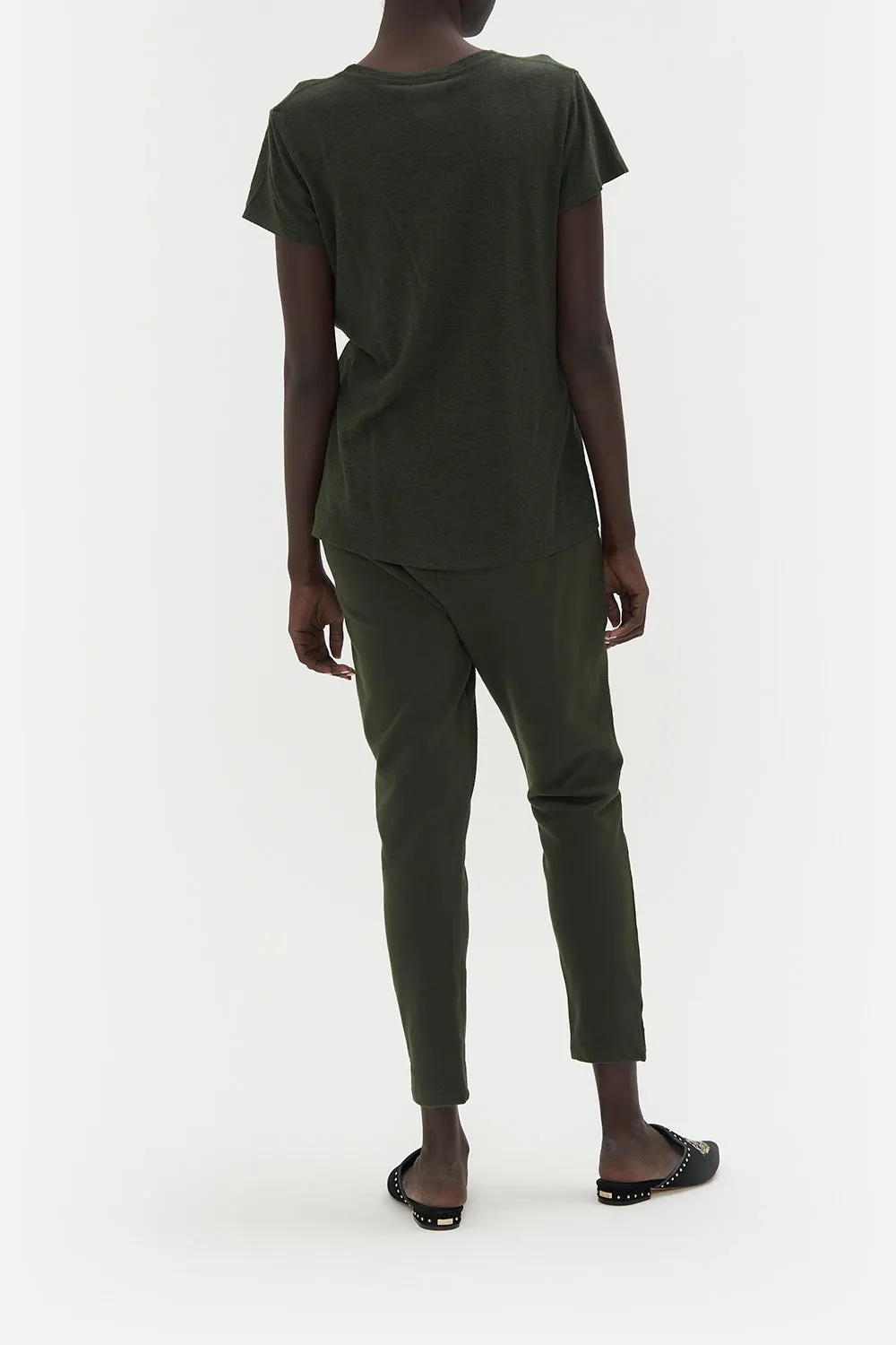 SLIM FIT ROUND NECK T-SHIRT PASSPORT TO PARADISE sold by Camilla product image thumbnail 2