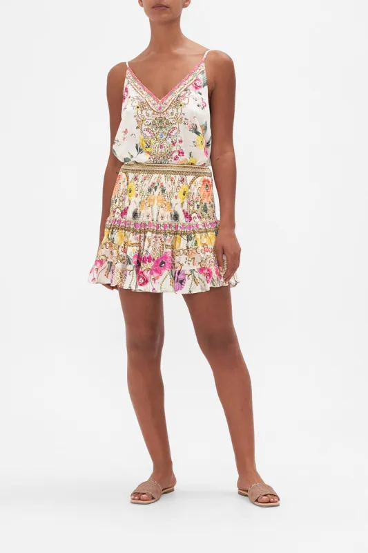 SHORT SHIRRED SKIRT DESTINY CALLING sold by Camilla