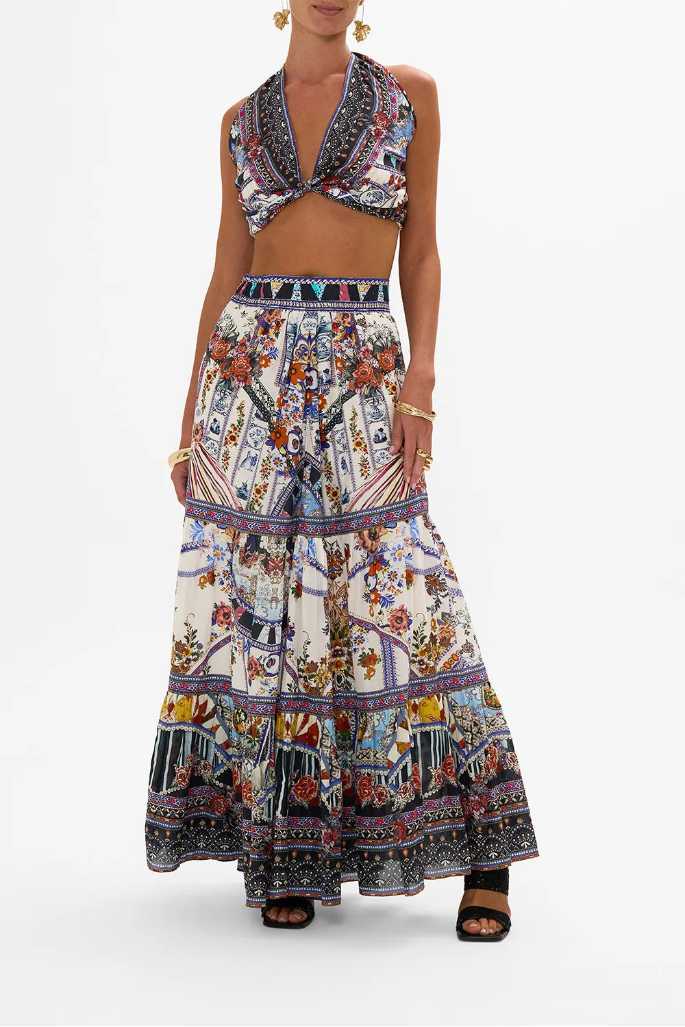 LARGE SQUARE SCARF MY FOLK ART HEART sold by Camilla product image thumbnail 3